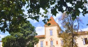 Slott från 1700-talet, mitt bland vinfälten