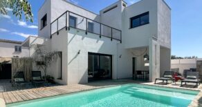 Modern villa med pool, i Sérignan nära Medelhavet