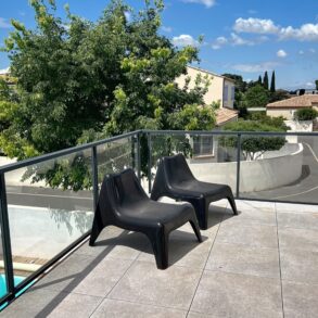 Modern villa med pool, i Sérignan nära Medelhavet