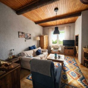 Hus med pool, i Roquebrun